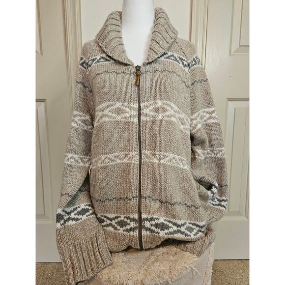 Women's Eddie Bauer Zip Up Cardigan Size XL - Picture 4 of 9